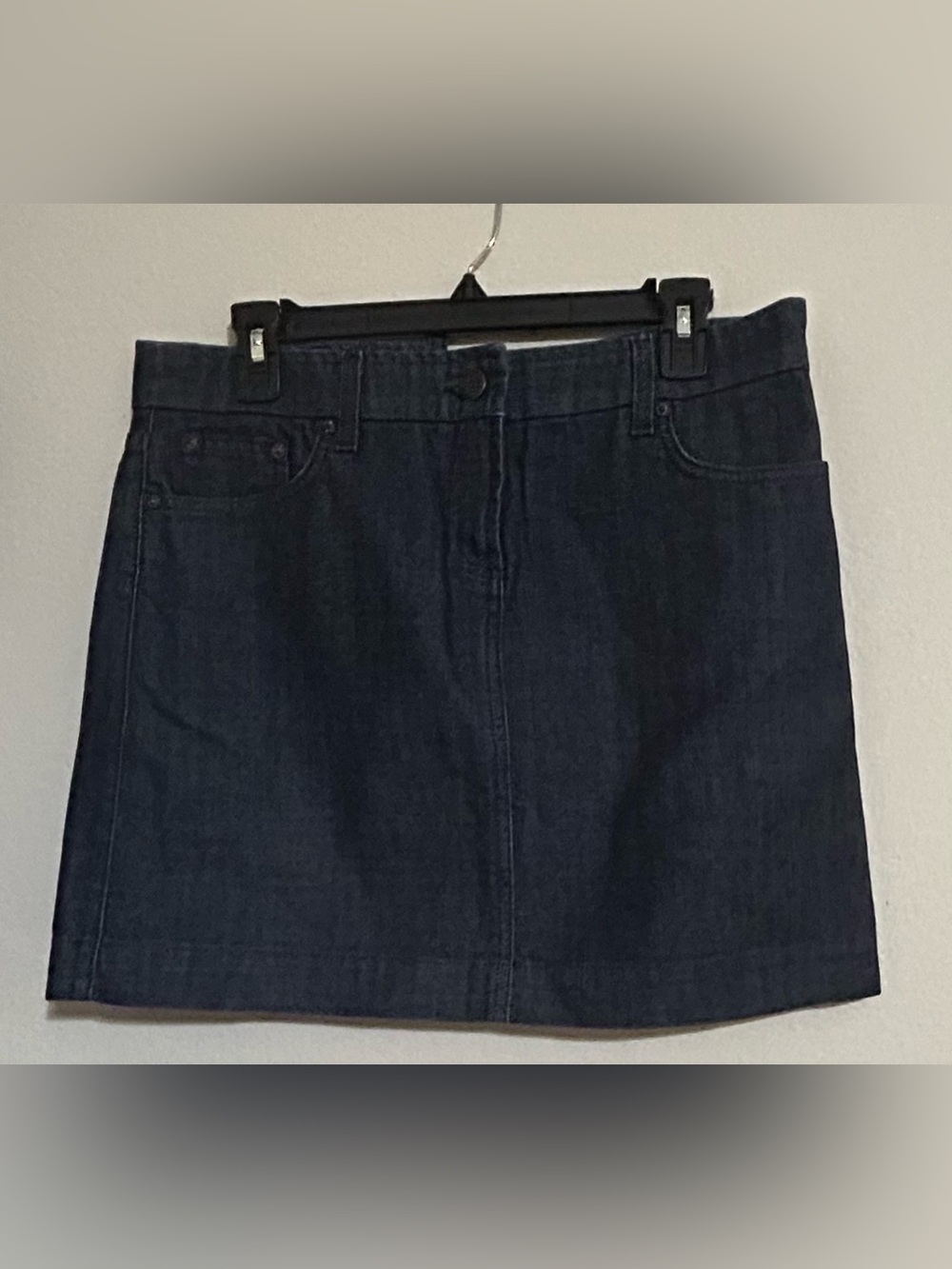 J.Crew Dark Indigo Denim Mini Skirt - Blue